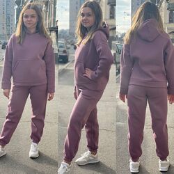 Теплый спортивный костюм на флисе 