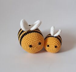Вязаные пчелки, вязаные игрушки