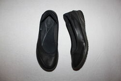 Кожаные туфли балетки фирмы Eccо 38 размера по стельке 24,5 см.