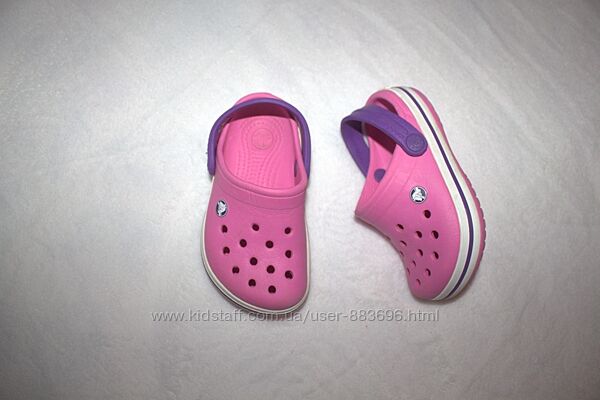 Кроксы фирмы crocs размер 6-7 наш 22 размер по стельке 14 см.
