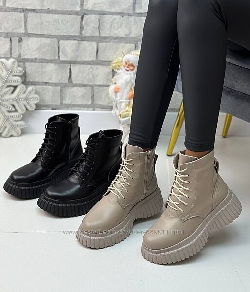 Зимові жіночі черевики на платформі