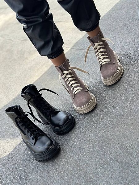 Черевики високі демісезонні зі шнурками 36-41