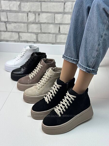 Високі кеди на платформі демісезонні жіночі 36-41