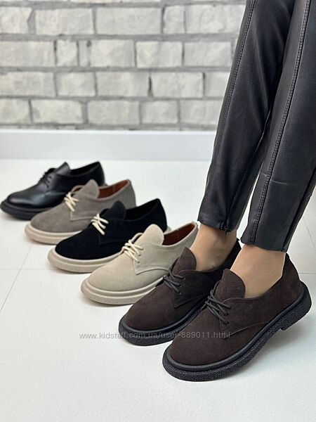 Туфлі жіночі класичні зі шнурками 36-41