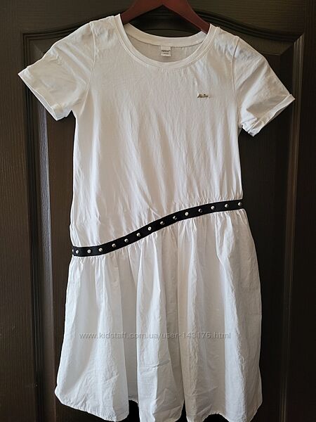 Белое легкое летнее платье. р. 140