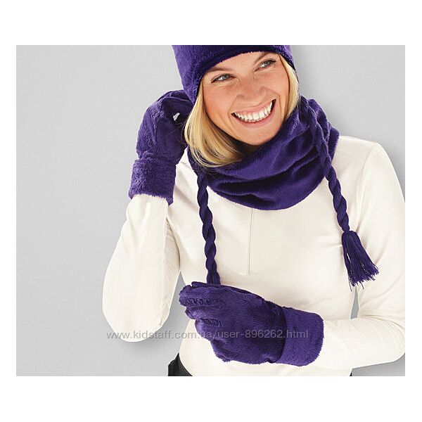 Зручні теплі жіночі плюшеві перчатки, рукавички від tcm tchibo Чібо, р.6,5
