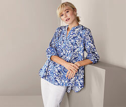 Розкішна стильна жіноча блузка, блуза з акварельним принтом від Tchibo, M-L