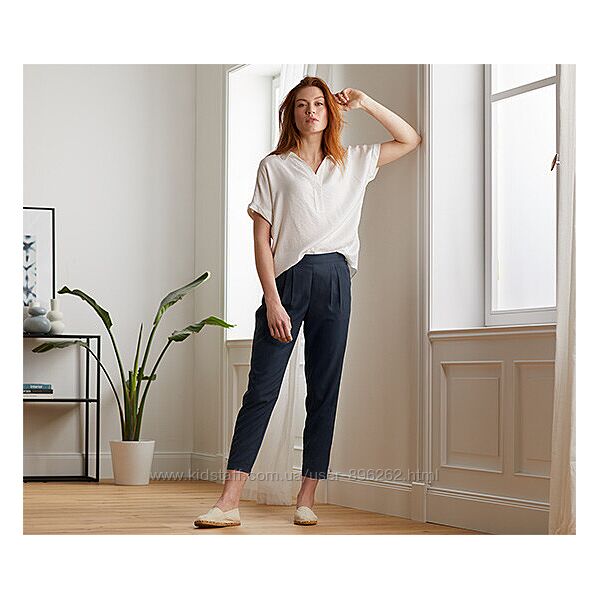  Комфортні та якісні жіночі брюки, штани із завищеною талією від Tchibo, L-XL