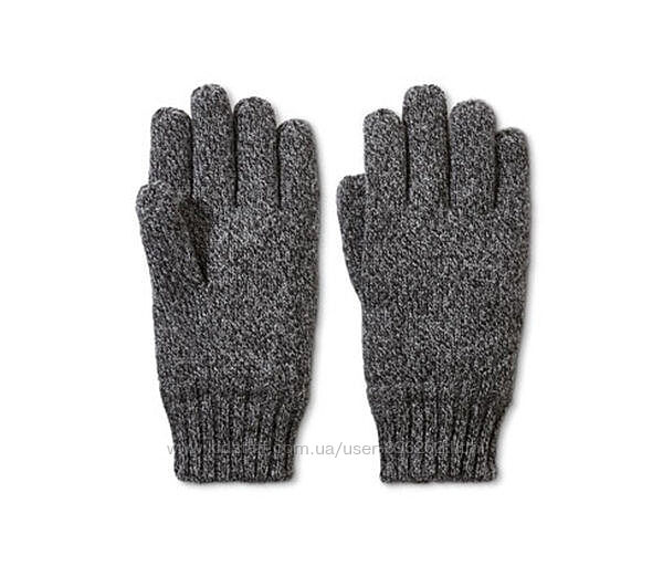 Теплі чоловічі в&acuteязані перчатки, рукавички на флісі від Tchibo Чібо, р. 8,5