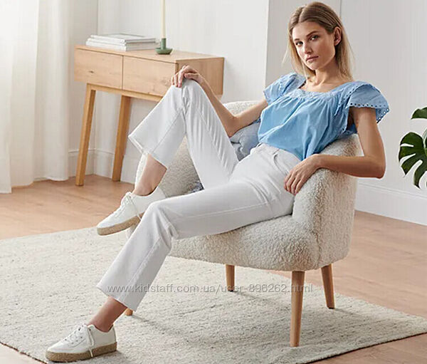 Стильні сучасні жіночі білі джинси, брюки від tcm tchibo Чібо, Німеччина, S-L