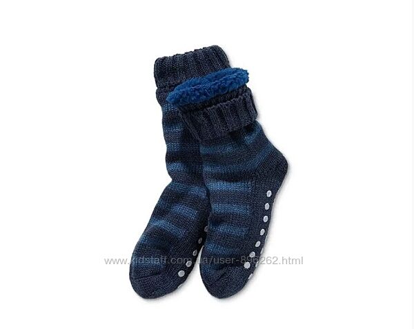 Розкішні теплі дитячі шкарпетки, тапочки на хутрі від tcm tchibo Чібо,32-33