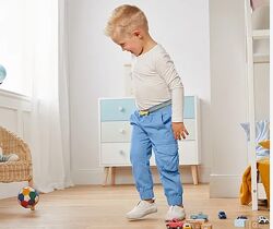 Зручні дитячі бавовняні штани, брюки карго для хлопчика від tcm tchibo Чібо
