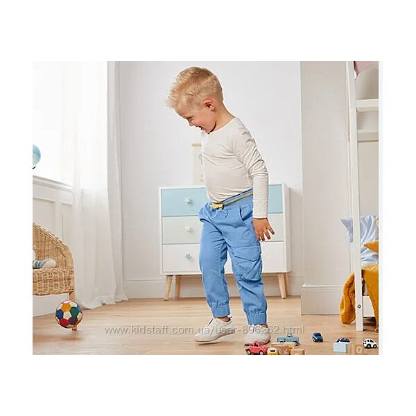 Зручні дитячі бавовняні штани, брюки карго для хлопчика від tcm tchibo Чібо