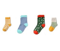 4 пари Якісні зручні дитячі бавовняні шкарпетки, носки від Tchibo Чібо,31-34