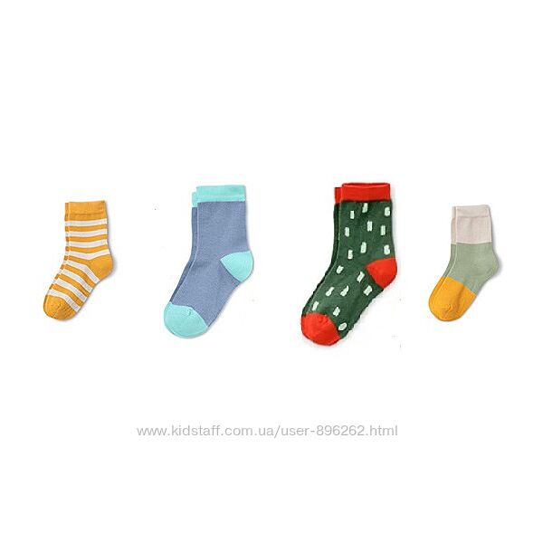4 пари Якісні зручні дитячі бавовняні шкарпетки, носки від Tchibo Чібо,31-34