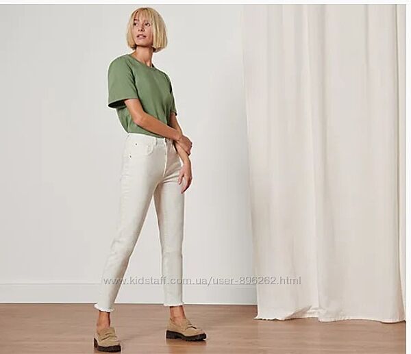 Стильні розкішні жіночі білі джинси, брюки Fit Lilly від Tchibo Чібо, M-XL