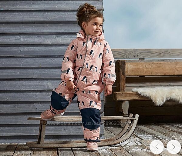 Розкішний дитячий суцільний зимовий комбінезон від tcm tchibo Чібо,110-116