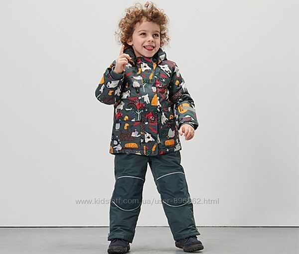 Розкішний дитячий зимовий роздільний комбінезон від tchibo Чібо, 110-116