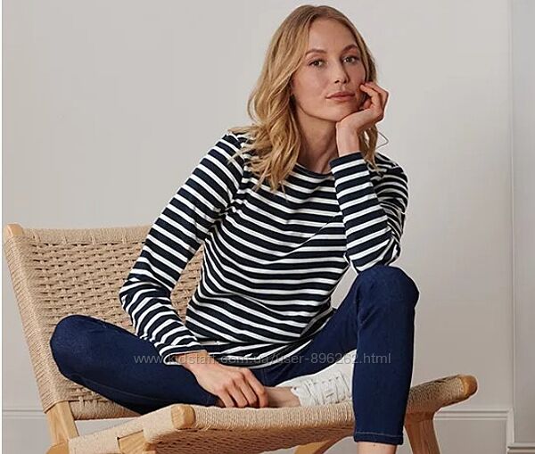 Розкішний щільний жіночий світшот, реглан в смужку від tcm tchibo Чібо, S-M