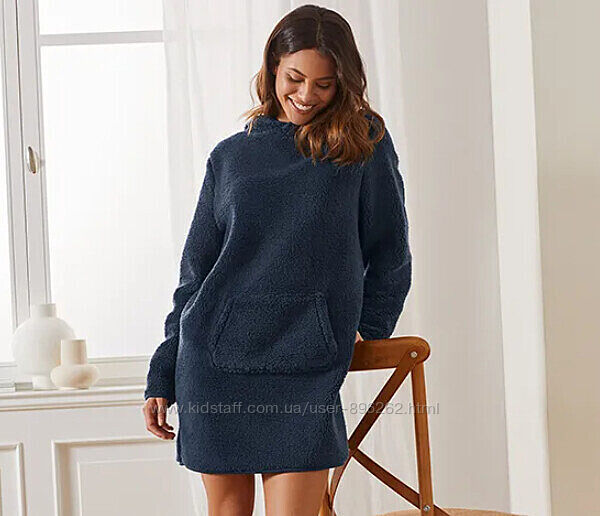 Затишна тепла плюшева сукня для відпочинку та дому від tcm tchibo Чібо, S-M