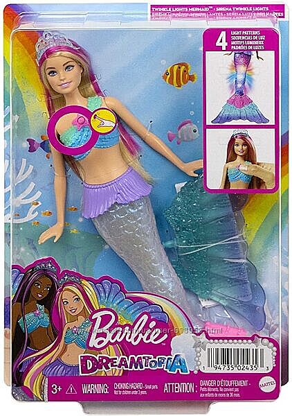 Кукла барби русалка Дримтопия Сияющий хвостик Barbie Оригинал