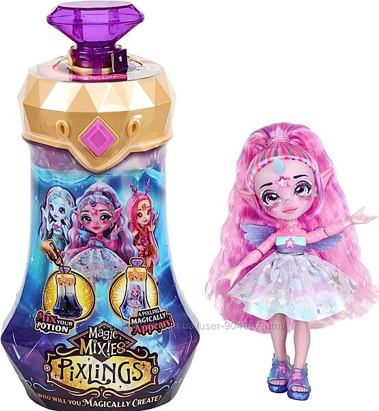 Кукла сюрприз Magic Mixies Pixlings фиолетовая Оригiнал 