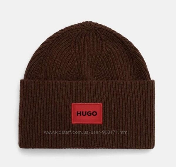 Шапка коричневая hugo