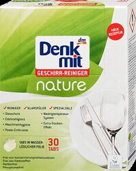 Denkmit nature 30 шт таблетки для посудомийних машин