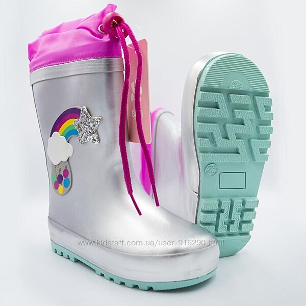 Дитячі гумові чоботи для дівчинки Bi&Ki TOM. M.