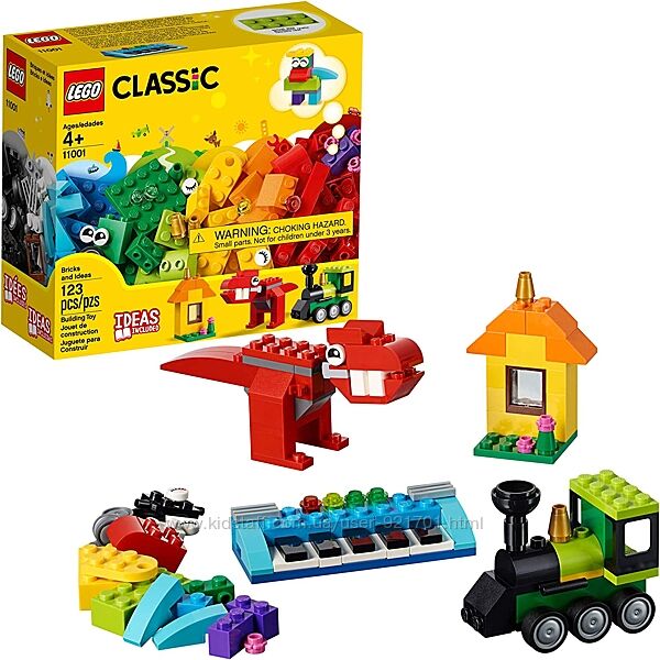 LEGO Classic Кубики и идеи - конструктор на 123 шт