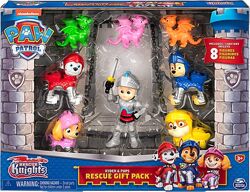 Набор Paw Patrol, Rescue Knights Ryder and Pups Figure с 8 фигурками