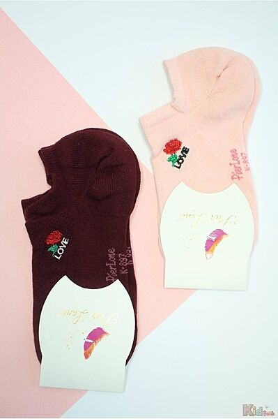 Шкарпетки низькі однотонні Love для дівчинки р.35-40 Pier Lone