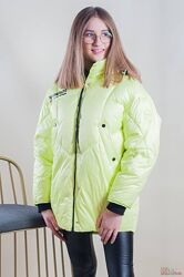 Курточка лимонного кольору для дівчинки Puros Poro