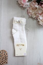 Шкарпетки молочні ароматизовані з бантиком і крапелькою Moni Life