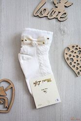 Шкарпетки молочні ароматизовані з бантиком і трояндою Moni Life
