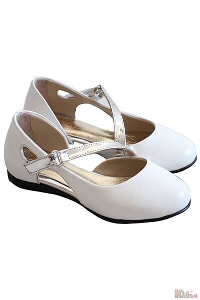 Туфлі білого кольору для дівчинки Kemal Pafi