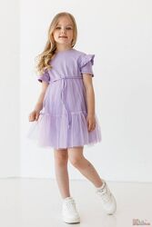 Сукня світло-фіолетова Лія з рюшами Suzie
