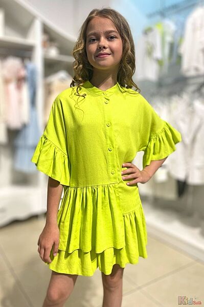 Сукня кольору лайма для дівчинки Weekend