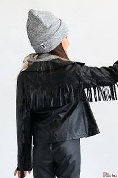 Комплект шапкахомут Холлі сірого кольору для дівчинки Дембохауc