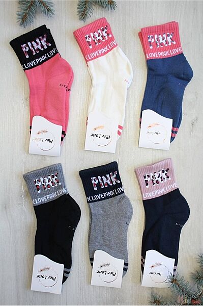Шкарпетки махрові з медрезинкою Pink для дівчинки р.35-40 Pier Lone