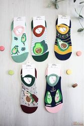 Шкарпетки низькі з авокадо для дівчинки р.35-40 Pier Lone
