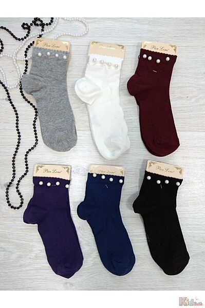Шкарпетки з перламутровими намистинами для дівчинки Pier Lone