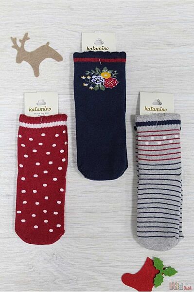 Шкарпетки махрові в асортименті для дівчинки 5-6 років Katamino