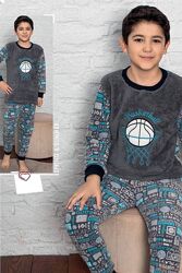 Піжама сіра утеплена для хлопчика Basketball Minimoon