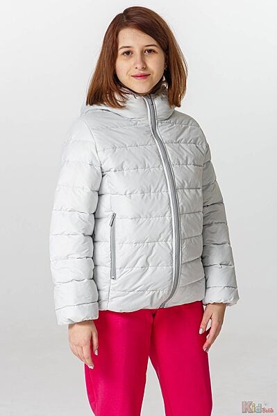 Куртка світло-сірого кольору для дівчинки Nestta