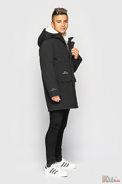 Куртка демісезонна чорного кольору для хлопчика Cvetkov