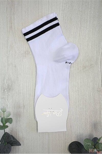 Шкарпетки білі зі смугами для дівчинки р.35-40 Pier Lone
