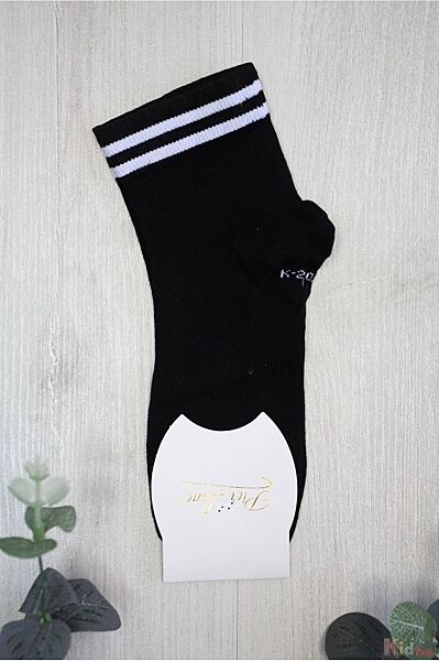 Шкарпетки чорні зі смугами для дівчинки р.35-40 Pier Lone