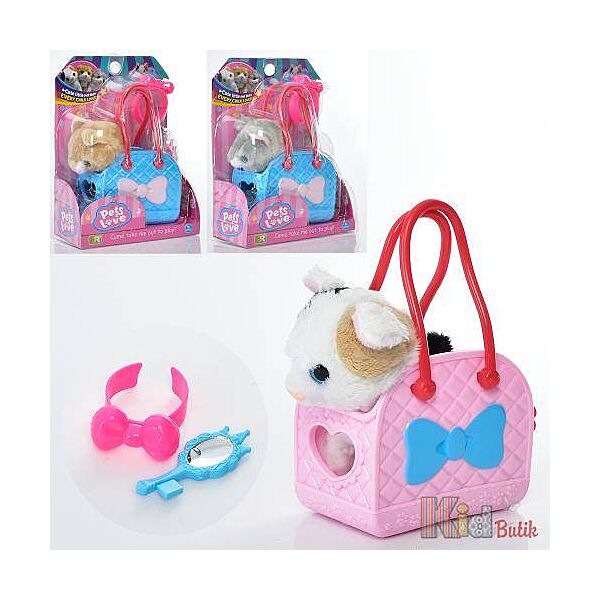 Набір з м&acuteякою іграшкою Кіт у сумці Metr Plus