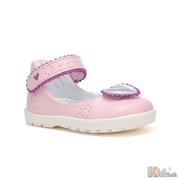 Туфлі рожеві з сердечком для маленької дівчинки Bartek